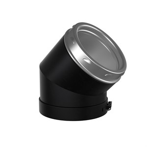 45 Degree Bend Nexus 125mm Black